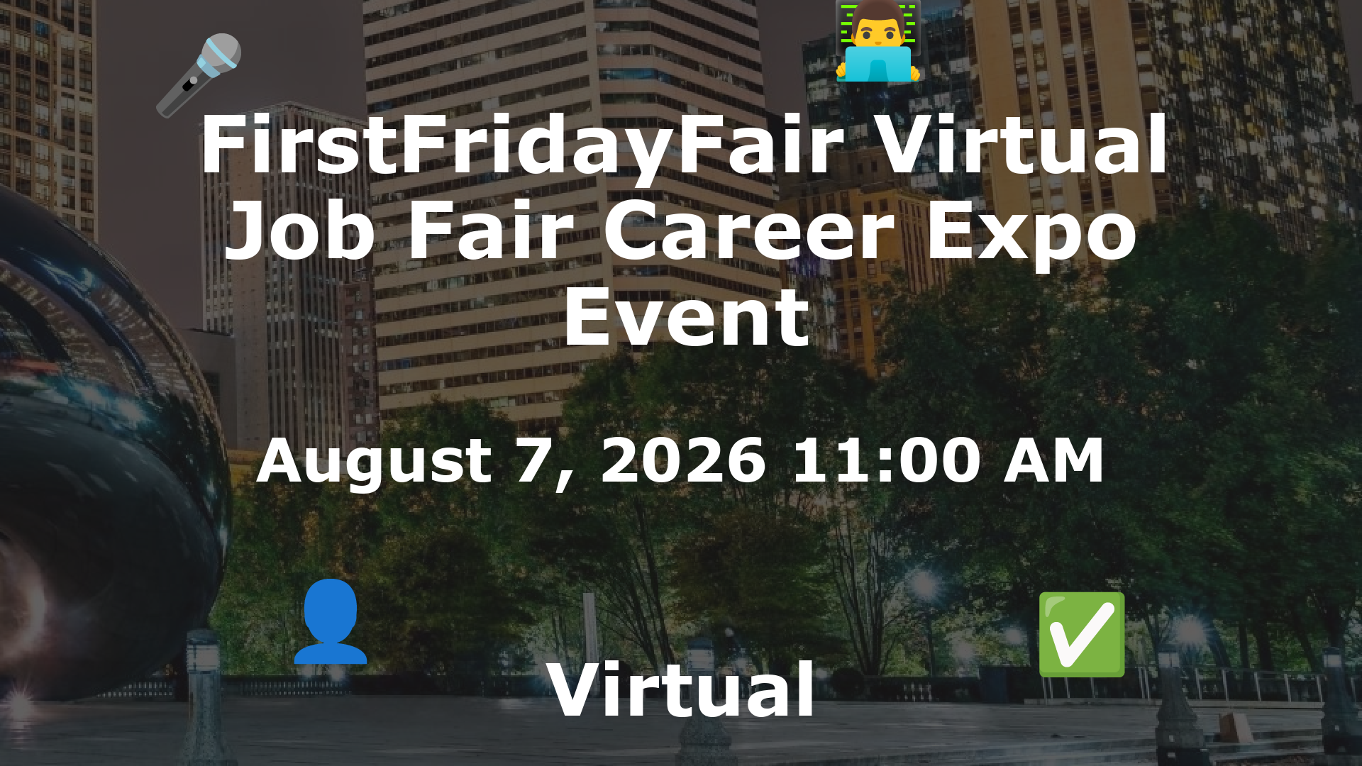 FirstFridayFair Virtual Job Fair Career Expo Event event image
